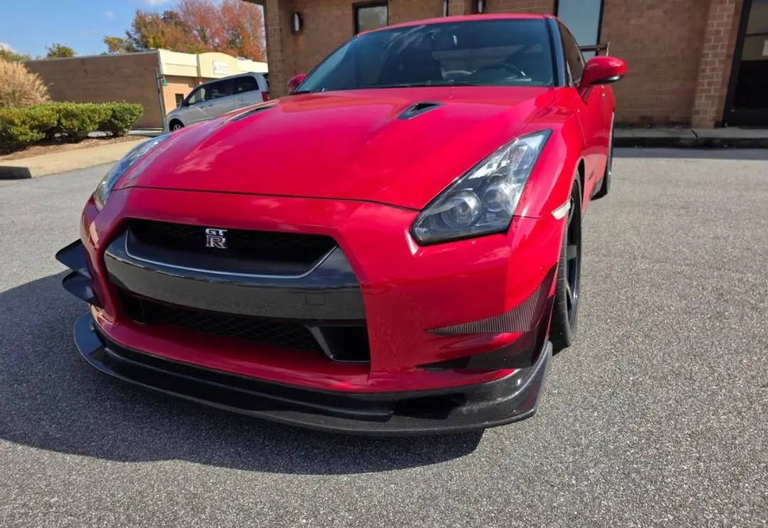 Solid Red Nissan GT-R Premium