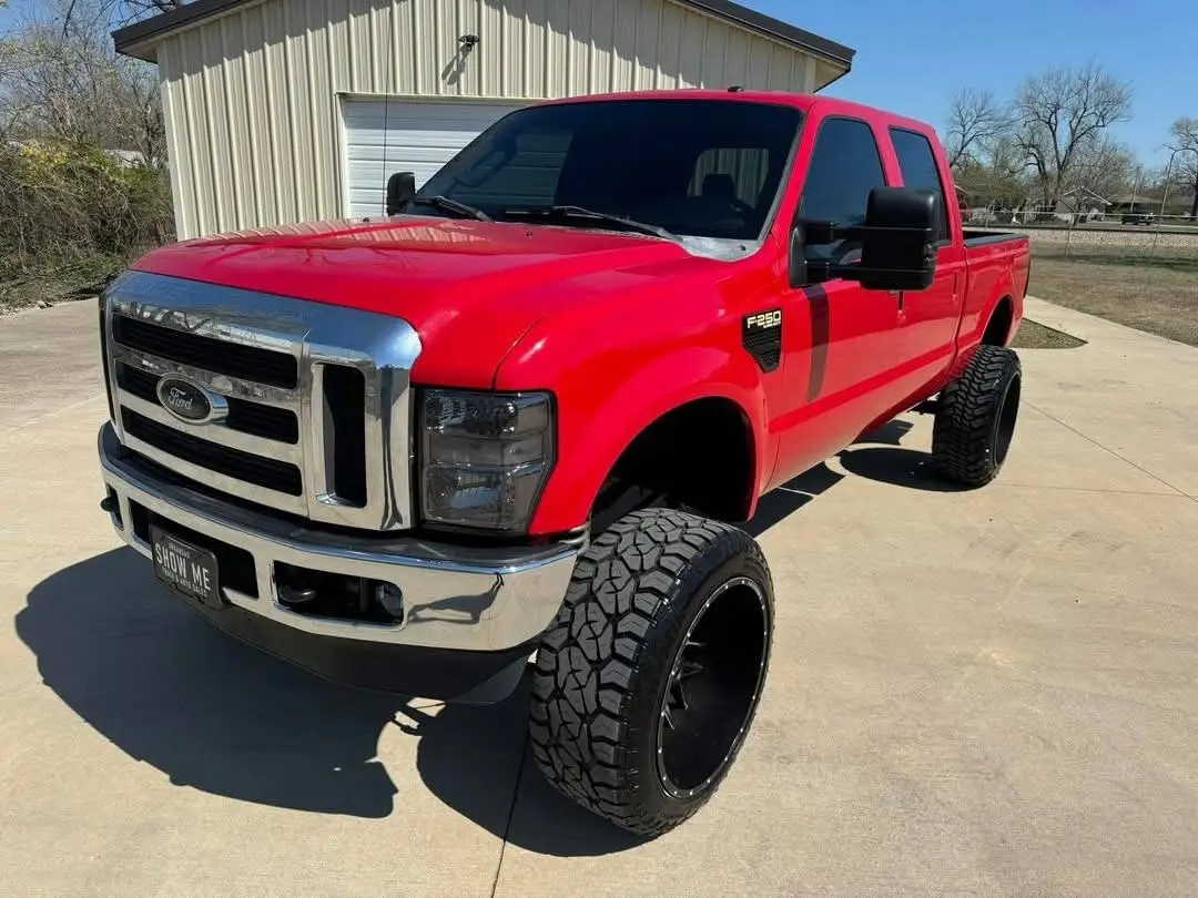 Red Ford F-250 Lariat