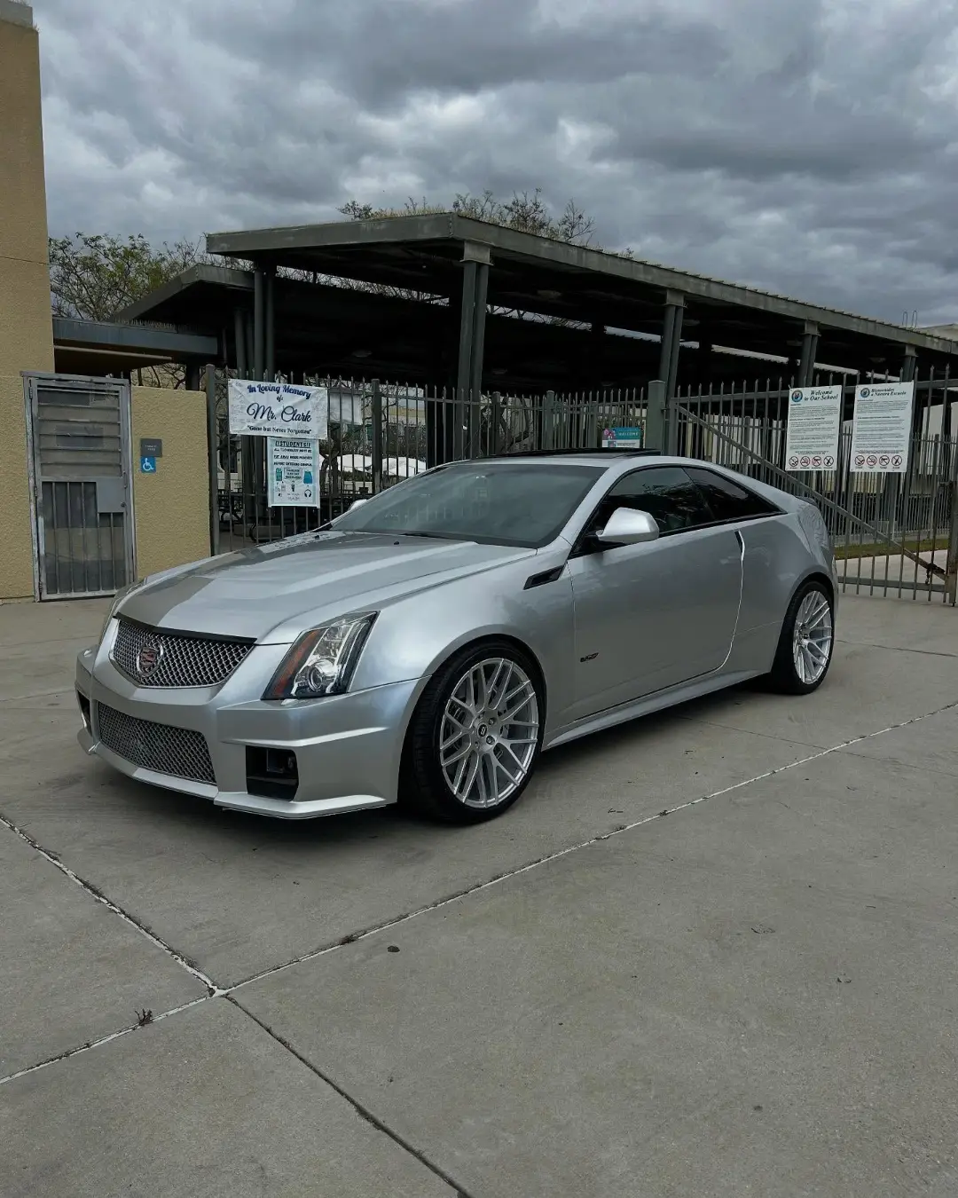 Silver Frost Cadillac CTS-V Coupe