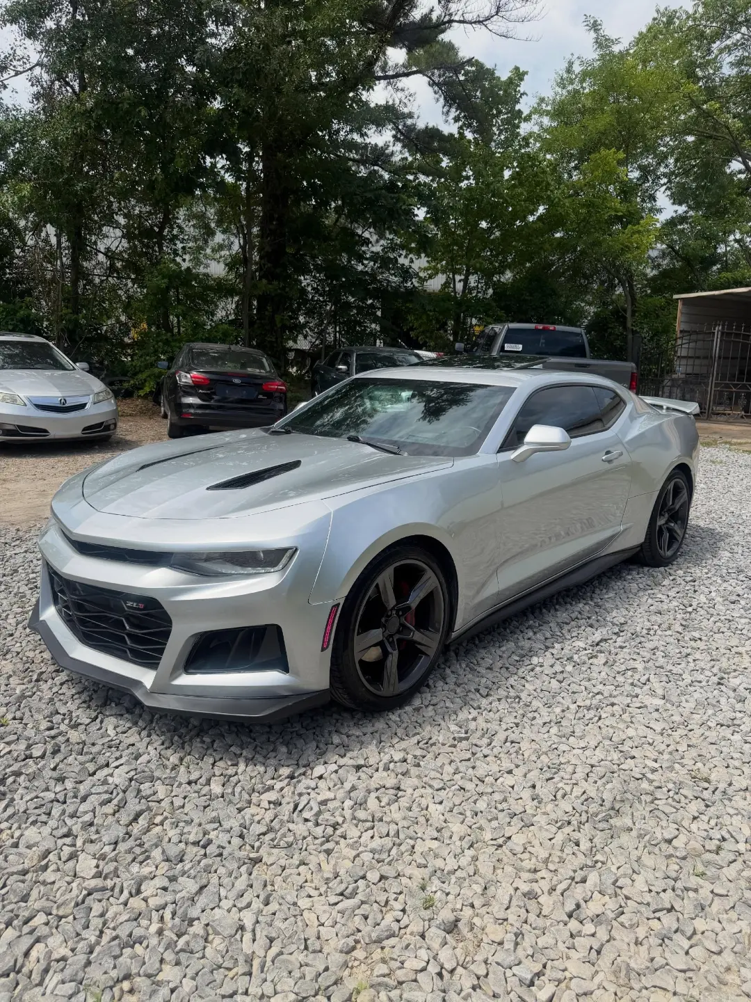 Silver Chevrolet Camaro 2SS