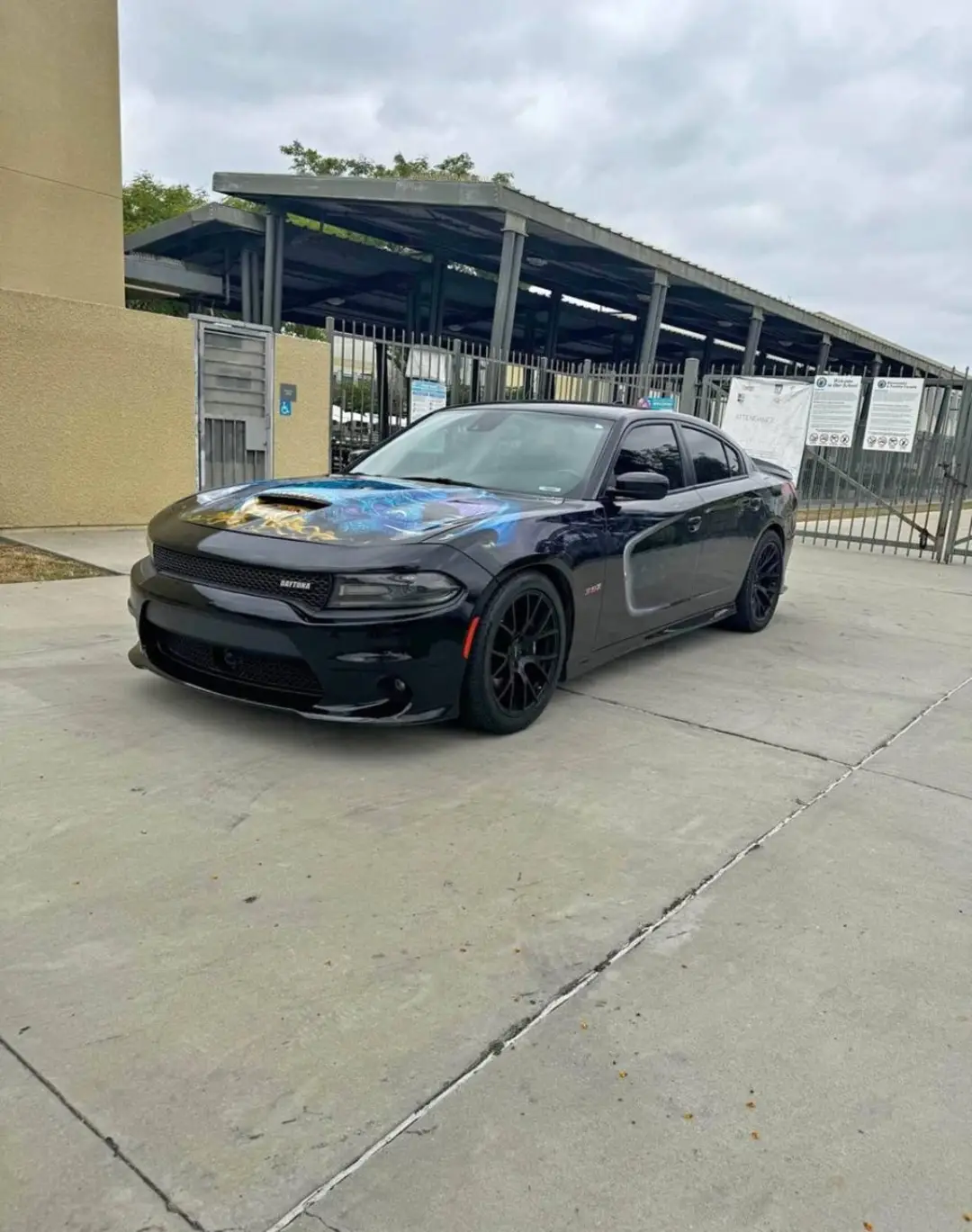 Black Dodge Charger Daytona 392