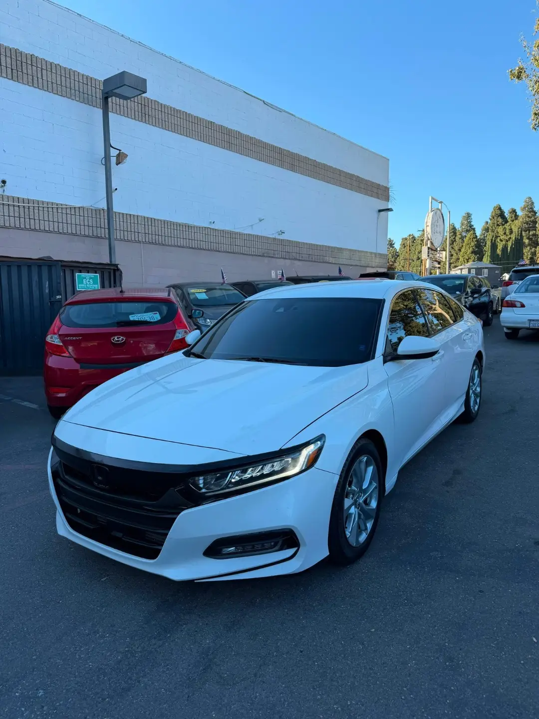 White Honda Accord LX