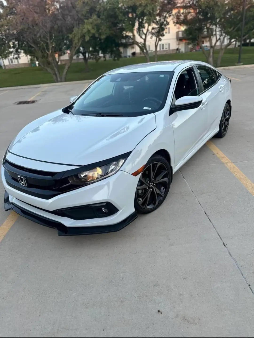 White Honda Civic EX