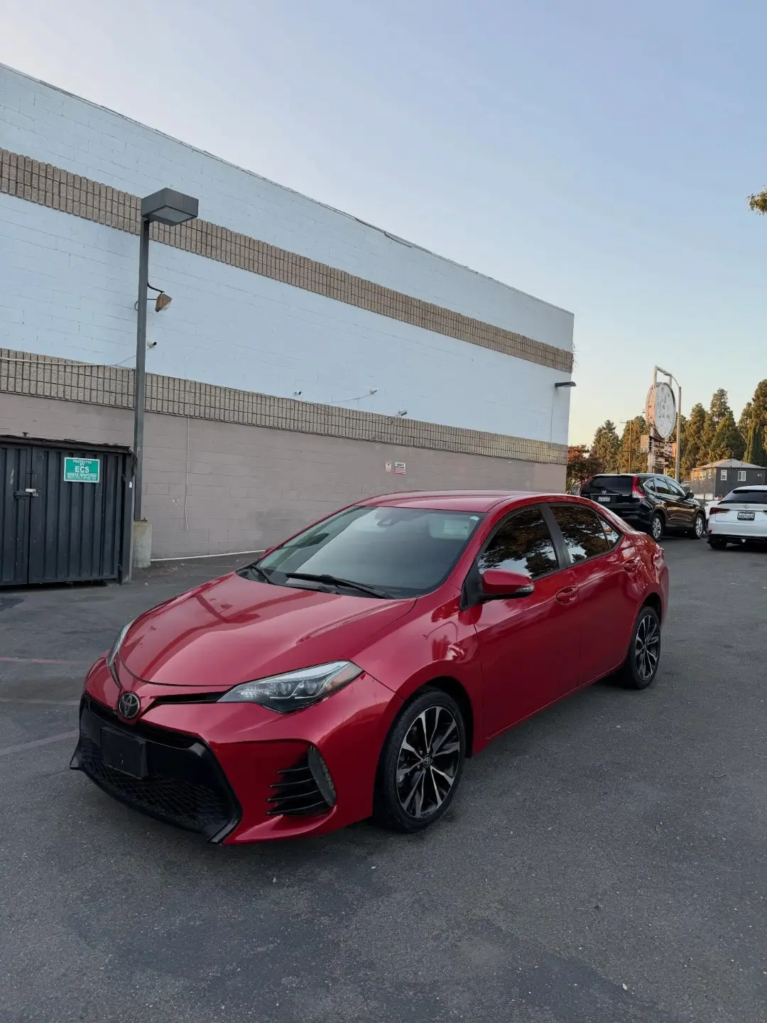 Red Toyota Corolla XSE Sport