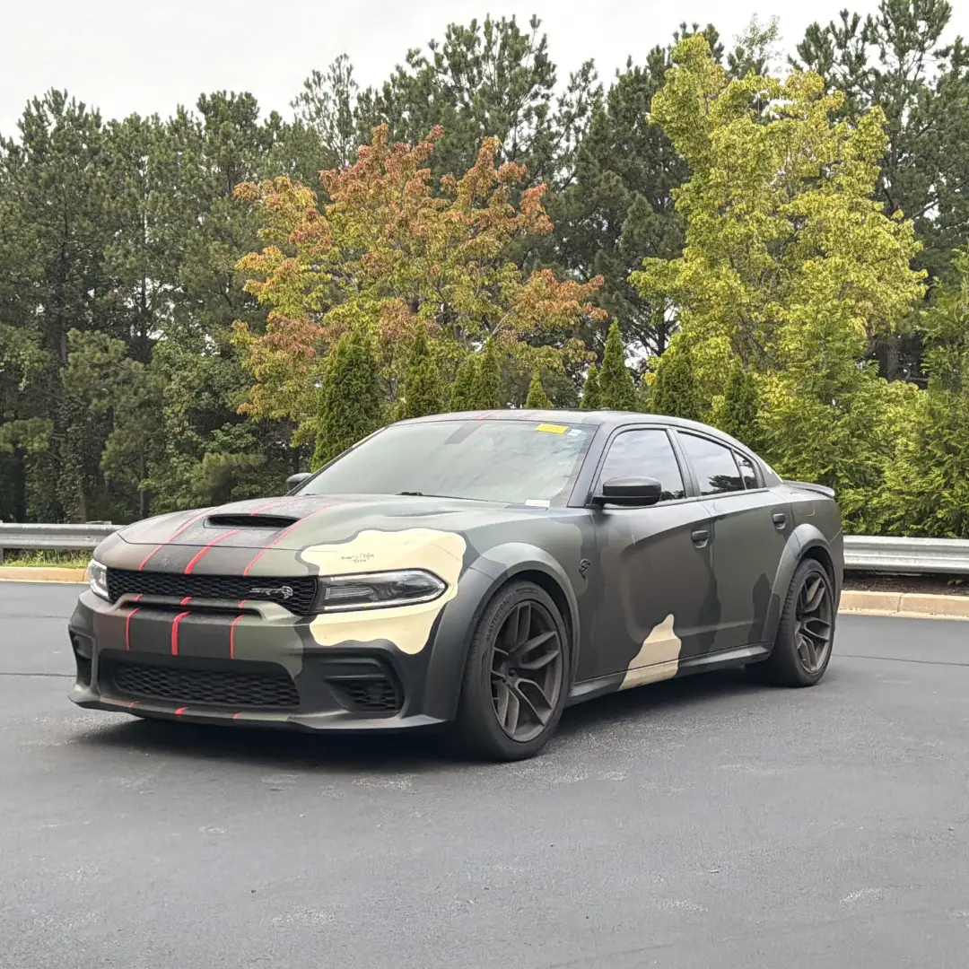 Custom camouflage wrap Dodge Charger SRT Hellcat Redeye Widebody