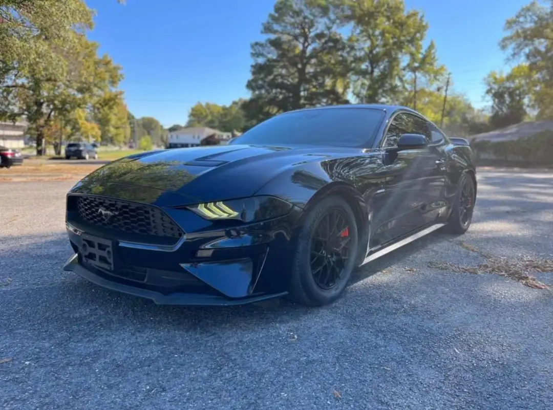 Black Ford Mustang EcoBoost