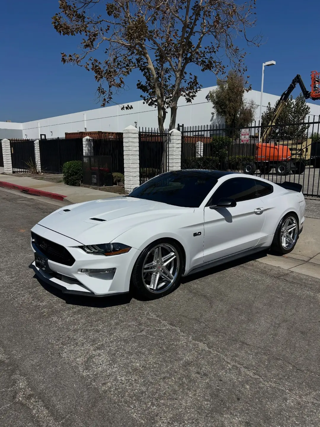 Oxford White Ford Mustang GT