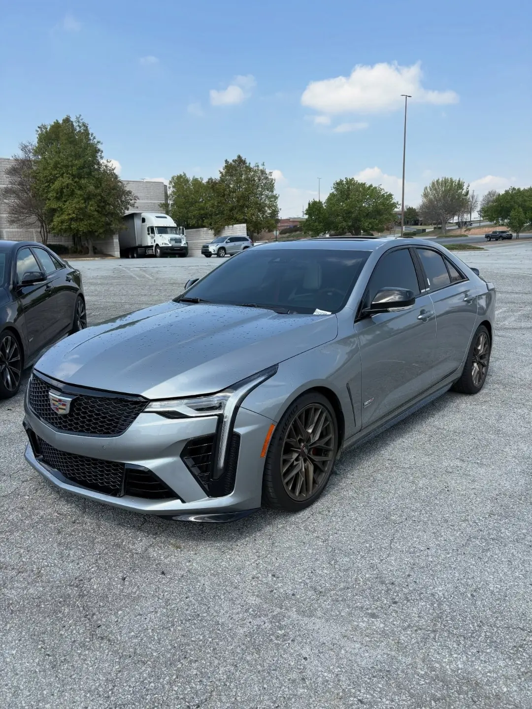 Silver Cadillac CT4-V Blackwing