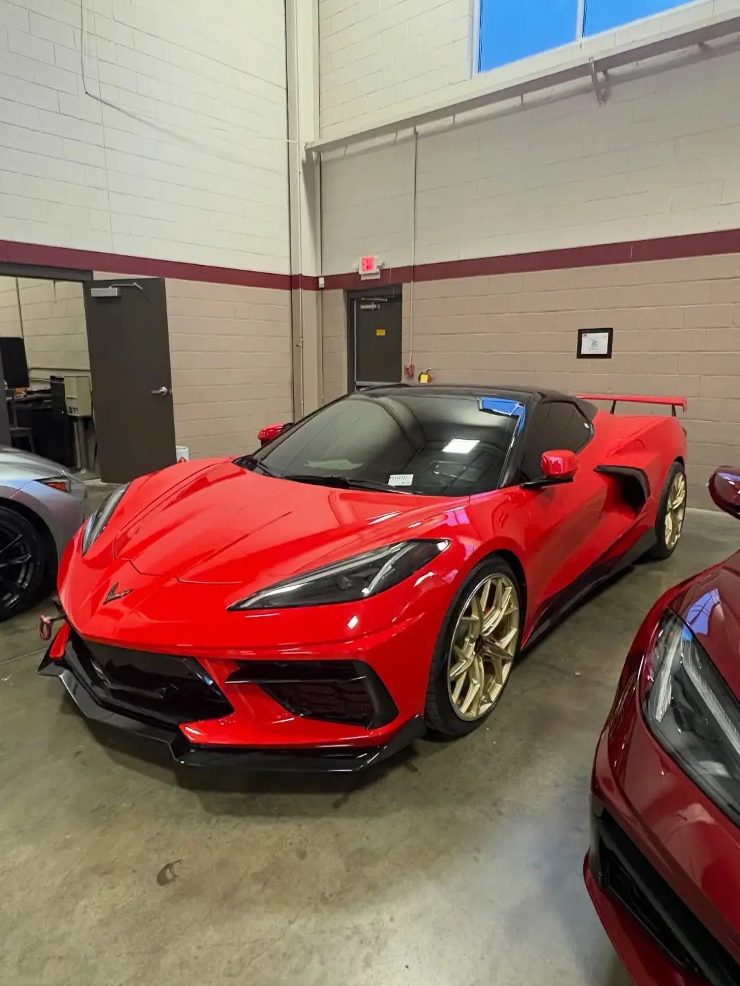 Red Chevrolet Corvette Stingray Convertible 2LT