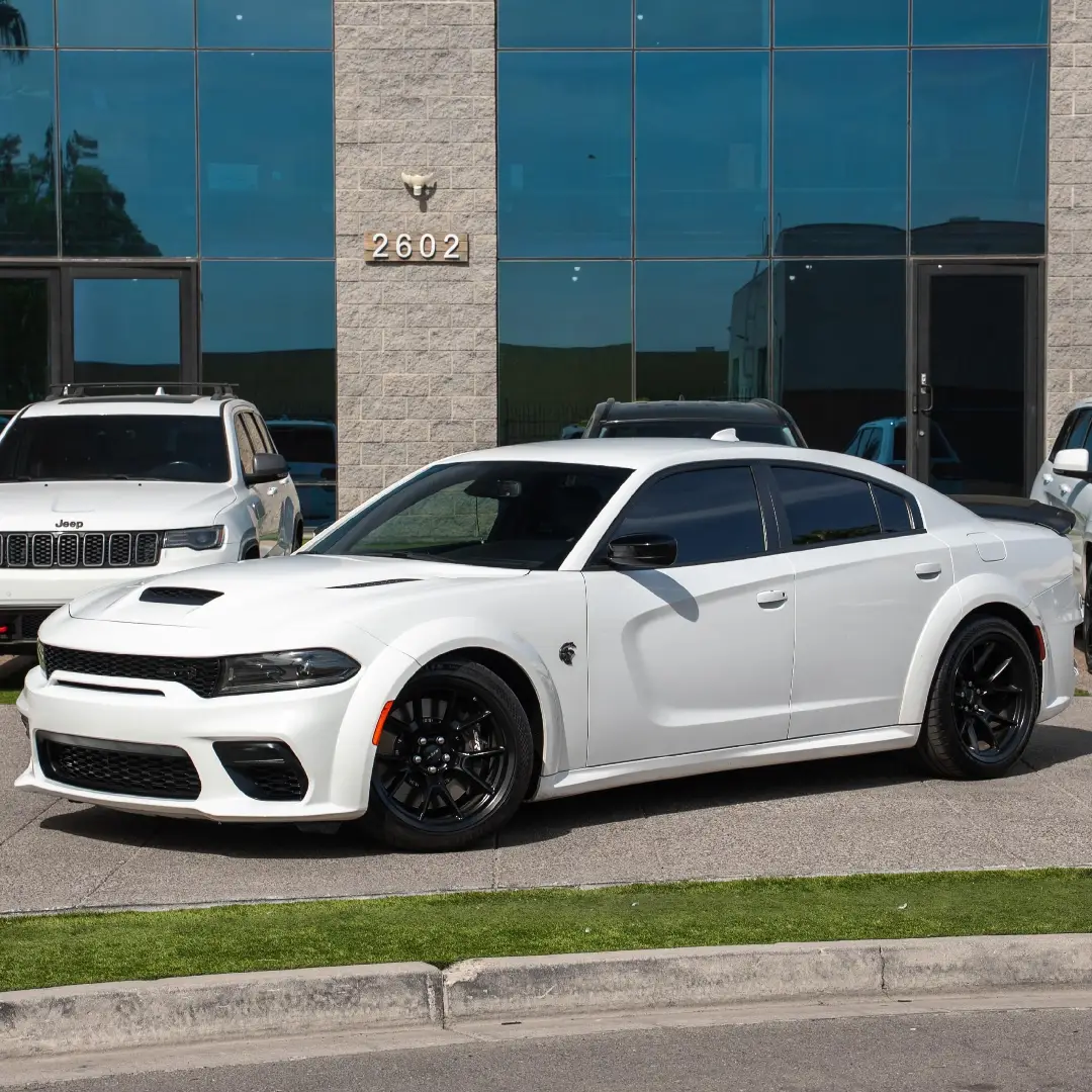 White Dodge Charger SRT Hellcat Jailbreak Widebody