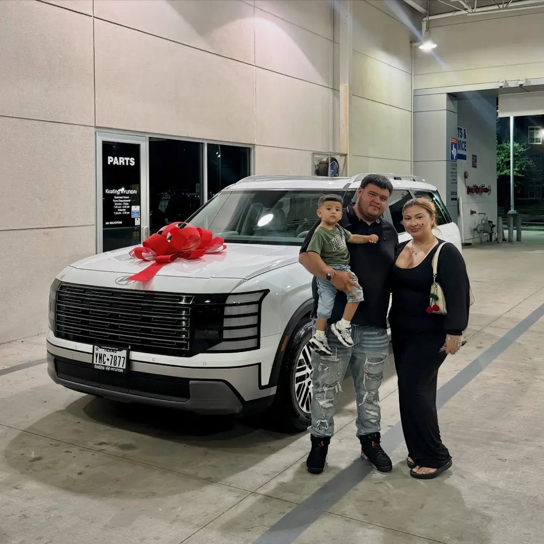 Customers with their vehicle