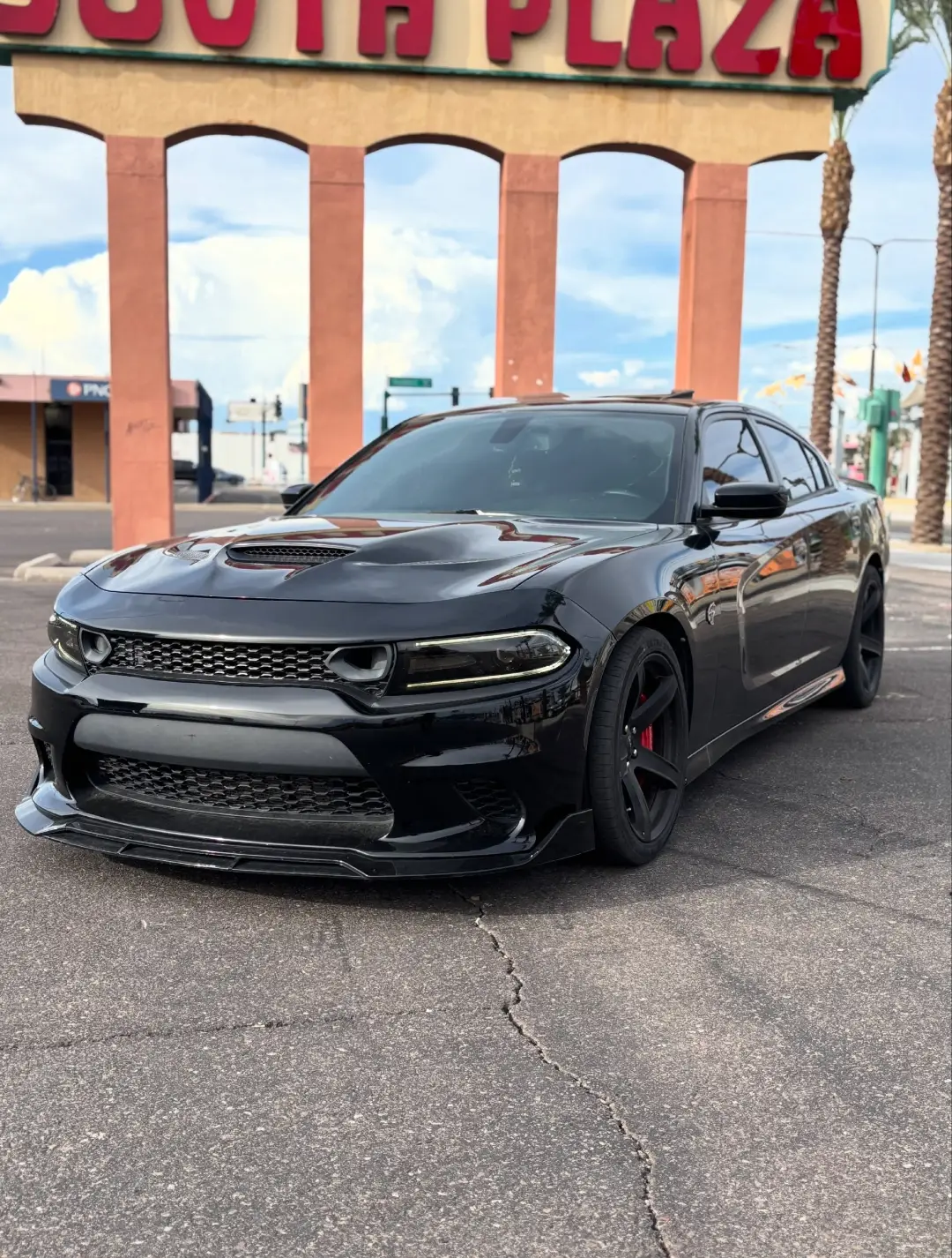 Gray Dodge Charger Hellcat